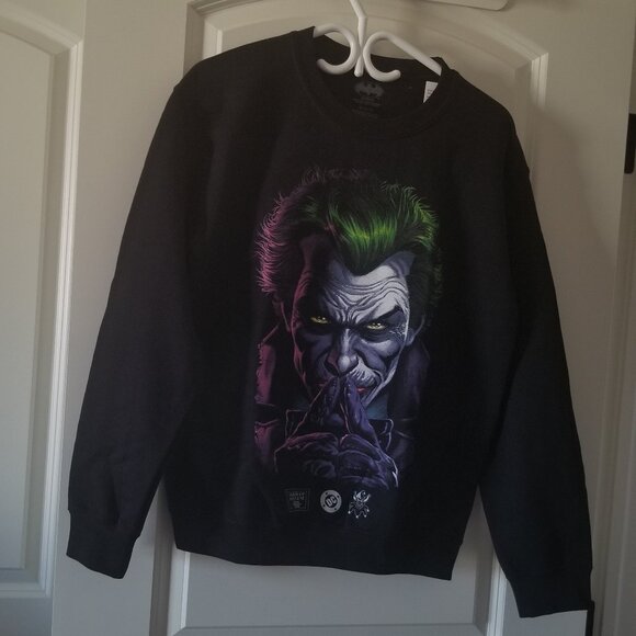 DC Comics Joker Crewneck Sweater (Front/Reverse Image) - Picture 1 of 6